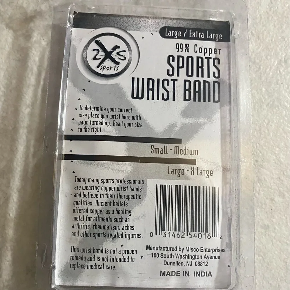 Copper Sports Wrist Band NOS